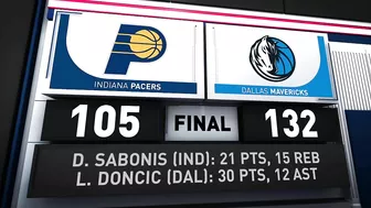 Game Recap: Mavericks 132, Pacers 105