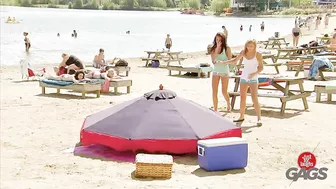 Girls Get Pranked At The Beach