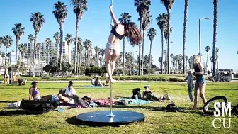 Beach Pole Dancers