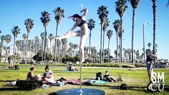 Beach Pole Dancers