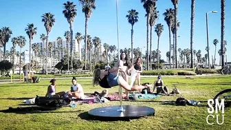 Beach Pole Dancers