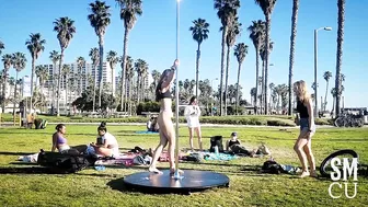 Beach Pole Dancers