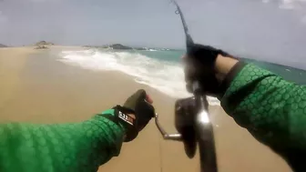 Fishing Tuna from the beach