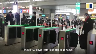 Holidaymakers pack Shanghai railway station as Lunar New Year travel rush gets under way in China