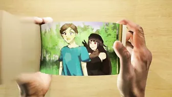 Endergirl Jokes Steve | Minecraft Flipbook anime Ep 33 FLIPBOOK