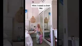 ‘Him: I need a chair’ TikTok handstand challenge #shorts