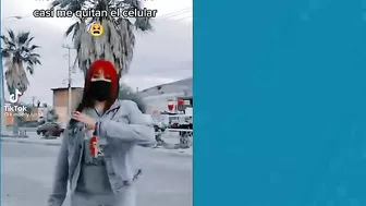 ¡Se salvó! Joven graba TikTok en la calle e intentan robarle su celular