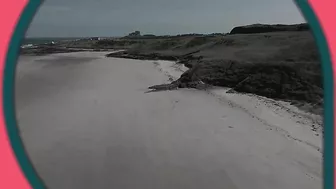 Artist uses RAKE to recreate 123-year-old masterpiece on deserted beach | SWNS