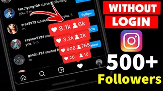 ✅(WITHOUT LOGIN) Get 1000 Free Instagram Followers 2022 - Instagram Followers kaise Badhaye 2022