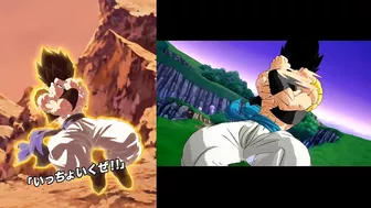 LR TEQ Transforming SSG Goku & Vegeta DOKKAN VS ANIME COMPARISON