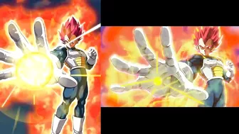 LR TEQ Transforming SSG Goku & Vegeta DOKKAN VS ANIME COMPARISON