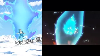 LR TEQ Transforming SSG Goku & Vegeta DOKKAN VS ANIME COMPARISON