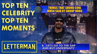 Top Ten Celebrity Top Ten Moments | Letterman