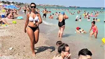 Plaja Musset Beach 4K VIDEO  Sun Summer Party Fun Mamaia Bikini Beach.