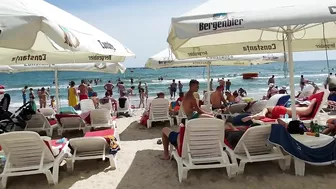 Plaja Musset Beach 4K VIDEO  Sun Summer Party Fun Mamaia Bikini Beach.