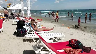 Plaja Musset Beach 4K VIDEO  Sun Summer Party Fun Mamaia Bikini Beach.