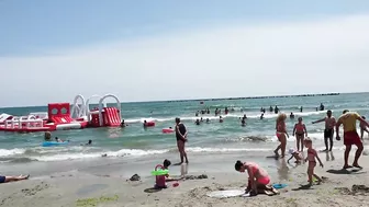 Plaja Musset Beach 4K VIDEO  Sun Summer Party Fun Mamaia Bikini Beach.