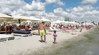 Plaja Musset Beach 4K VIDEO  Sun Summer Party Fun Mamaia Bikini Beach.