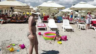 Plaja Musset Beach 4K VIDEO  Sun Summer Party Fun Mamaia Bikini Beach.