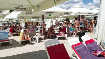 Plaja Musset Beach 4K VIDEO  Sun Summer Party Fun Mamaia Bikini Beach.