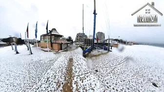 Snow in Sunny Beach / February  2022 / What is happening in #SunnyBeach #Sonnenstrand