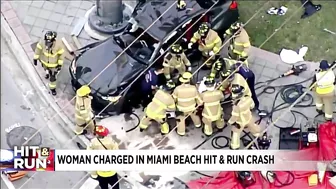 Woman charged in Miami Beach hit-and-run