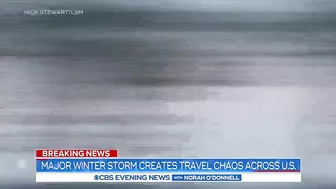 Major winter storm creates travel chaos across U.S.