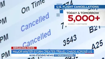 Major winter storm creates travel chaos across U.S.