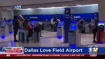 Winter Weather Interrupts Air Travel At Dallas Love Field