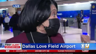 Winter Weather Interrupts Air Travel At Dallas Love Field