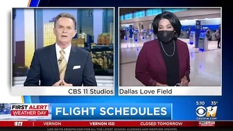 Winter Weather Interrupts Air Travel At Dallas Love Field