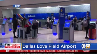 Winter Weather Interrupts Air Travel At Dallas Love Field