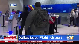 Winter Weather Interrupts Air Travel At Dallas Love Field