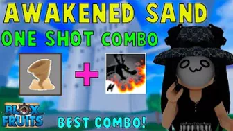 『Best Awakened Sand One Shot Combo』Bounty Hunt l Roblox | Blox fruits update 17 | 25M |  fer999