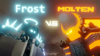 Frost Spirit fights Molten Boss Epic Battle! | Roblox TDS Animation