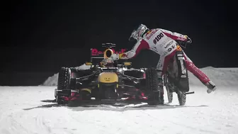 Max Verstappen’s Icy Pre-Season Fun: Driving An F1 Car On The GP Ice Race Circuit