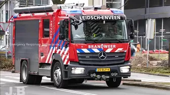 Politie begeleidt GROTE KRAAN Brandweer Haaglanden met spoed in Rotterdam! #1428