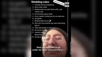 Bride-to-Be's Wedding Rules Go Viral on TikTok