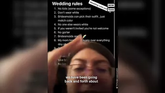 Bride-to-Be's Wedding Rules Go Viral on TikTok