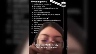 Bride-to-Be's Wedding Rules Go Viral on TikTok