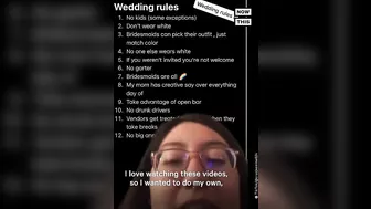 Bride-to-Be's Wedding Rules Go Viral on TikTok