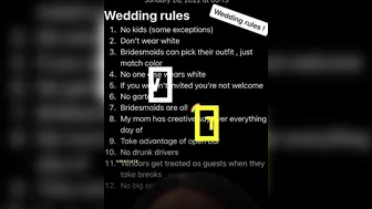 Bride-to-Be's Wedding Rules Go Viral on TikTok