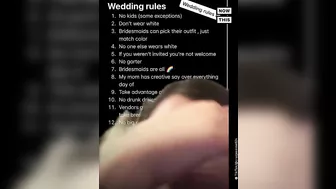 Bride-to-Be's Wedding Rules Go Viral on TikTok