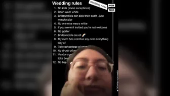 Bride-to-Be's Wedding Rules Go Viral on TikTok