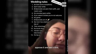 Bride-to-Be's Wedding Rules Go Viral on TikTok