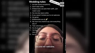 Bride-to-Be's Wedding Rules Go Viral on TikTok