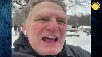 Michael Rapaport gets hit with snowball while doing live Instagram about cancel culture