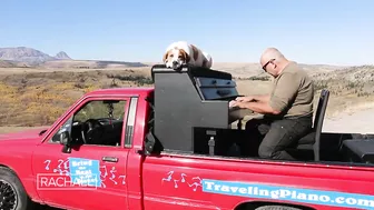 This Inspiring Piano Man Travels The Country With His Dog Bringing Joy To Those Affected By Trage…