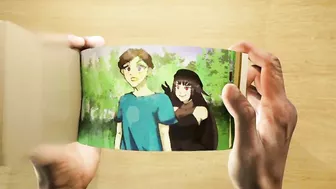 Endergirl Jokes Steve | Minecraft Flipbook anime Ep 37 FLIPBOOK