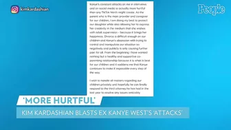 Kim Kardashian Hits Back at Kanye West's "Hurtful" Comments About North's TikTok | PEOPLE